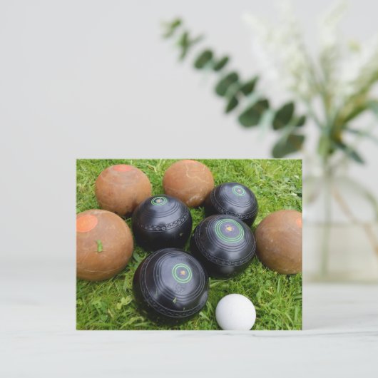 Bruine en zwarte  grasforel briefkaart (Staand voorkant)