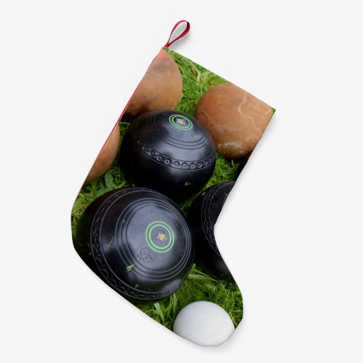 Bruine en zwarte grasforel kleine kerstsok (Voorkant (Hangend))