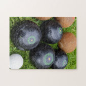 bruine en zwarte grasforel; legpuzzel (Horizontaal)