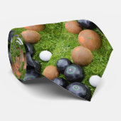 Bruine en zwarte grasforel stropdas (Opgerold)