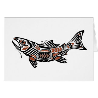Bruine en zwarte Haida Spirit Fish