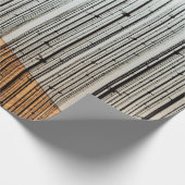 Bruine en zwarte illustratie cadeaupapier (Hoek)