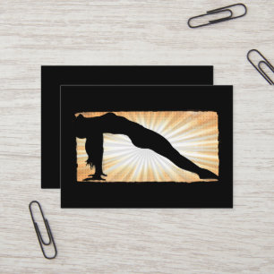 Bruine en Zwarte Meditatie Yoga Visitekaartjes
