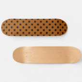 Bruine en zwarte Polka Dots Persoonlijk Skateboard (Horizontaal)