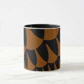 Bruine en zwarte schalen mok (Midden)