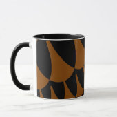 Bruine en zwarte schalen mok (Links)