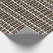 Bruine en zwarte spelden cadeaupapier (Hoek)