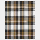 Bruine en zwarte spelden fleece deken (Voorkant)