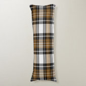 Bruine en zwarte spelden lichaamskussen (Voorkant Verticaal)