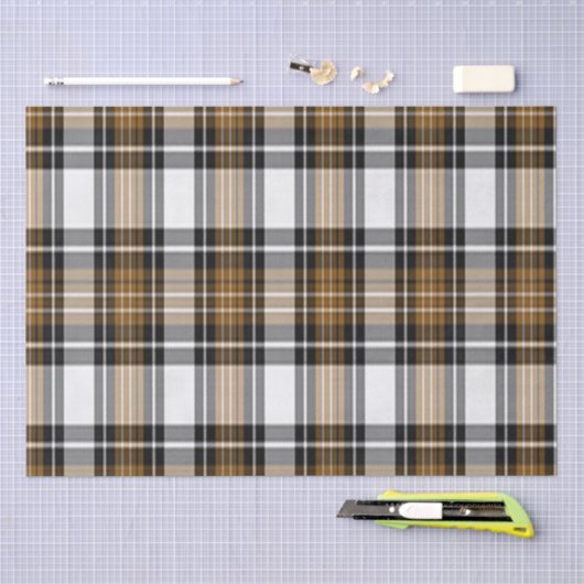 Bruine en zwarte spelden tissuepapier (Craft)