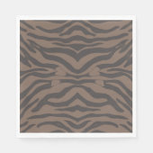 Bruine en zwarte tigar strepen servet (Voorkant)
