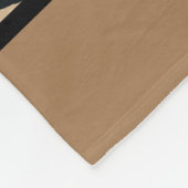 Bruine en zwarte tijger en zebraafdrukken fleece deken (Hoek)