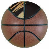 Bruine en zwarte tijgerafdrukken basketbal (Rechts)