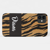 Bruine en zwarte tijgerafdrukken Case-Mate iPhone case (Achterkant (horizontaal))
