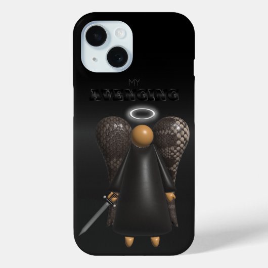 Bruine engel, wraakzuchtige engel Case-Mate iPhone case (Achterkant)