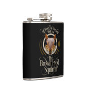 Bruine eogige eekhoorn - grappige eekhoornminnaar heupfles (Rechts)