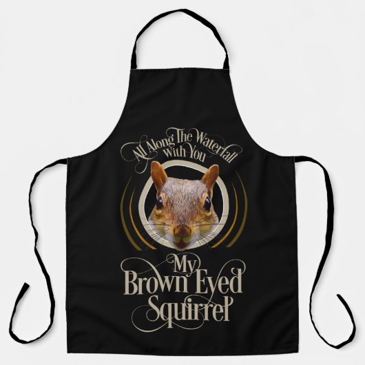 Bruine eogige eekhoorn - grappige eekhoornminnaar schort (Voorkant)