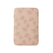 Bruine esdoorn verlaat  lijnbladpatroon badmat (Voorkant Verticaal)