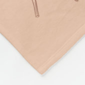 Bruine esdoorn verlaat tropische botanische herfst fleece deken (Hoek)