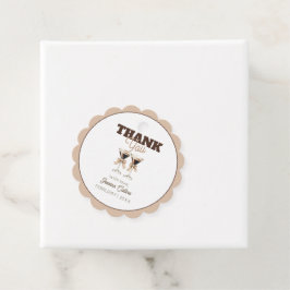 Bruine Espresso Cocktail 30e Verjaardag Bedankt Bedankjes Labels