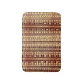 Bruine etnische textuur badmat (Voorkant Verticaal)