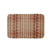 Bruine etnische textuur badmat (Voorkant)