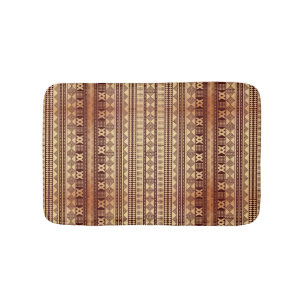 Bruine etnische textuur badmat