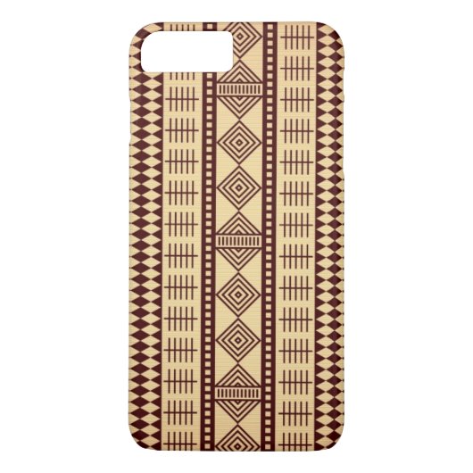 Bruine etnische textuur Case-Mate iPhone case (Achterkant)