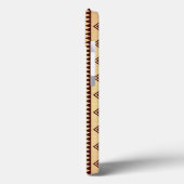 Bruine etnische textuur Case-Mate iPhone case (Achterkant / Links)