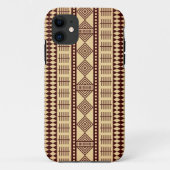 Bruine etnische textuur Case-Mate iPhone case (Achterkant)