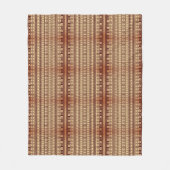 Bruine etnische textuur fleece deken