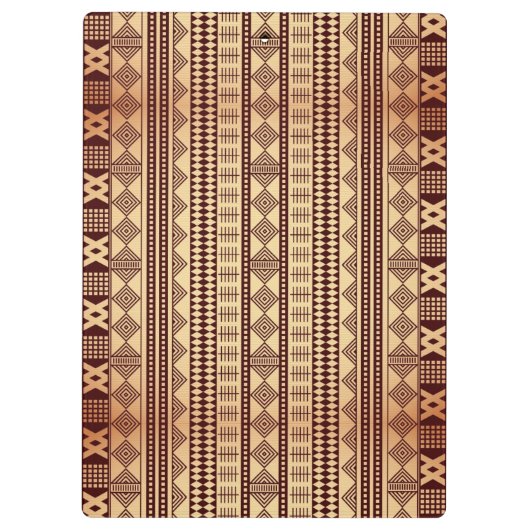 Bruine etnische textuur klembord (Achterkant)