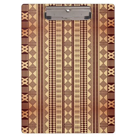 Bruine etnische textuur klembord (Voorkant)