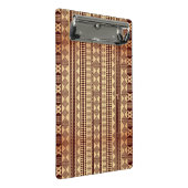 Bruine etnische textuur mini klembord (Schuin)