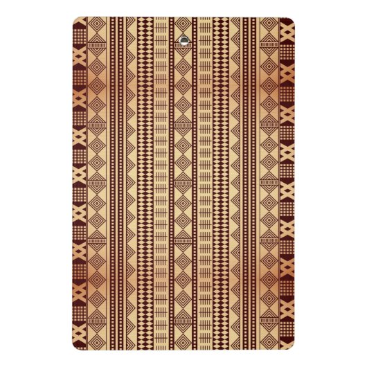 Bruine etnische textuur mini klembord (Achterkant)