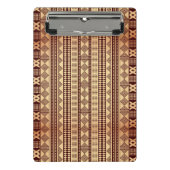 Bruine etnische textuur mini klembord (Voorkant)