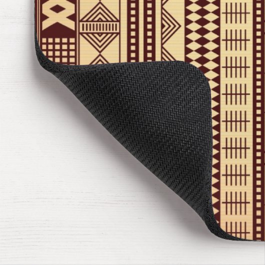 Bruine etnische textuur muismat (Hoek)