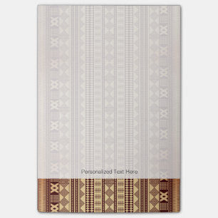 Bruine etnische textuur post-it® notes