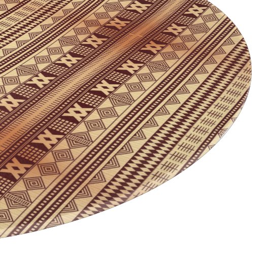 Bruine etnische textuur snijplank (Hoek)