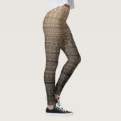 Bruine etnische versiering leggings (Rechts)