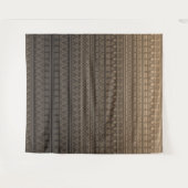 Bruine etnische versiering wandkleed (Voorkant (horizontaal))