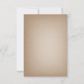 Bruine Evergreen Trees weddenschappen redden de da Save The Date (Achterkant)