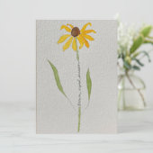 Bruine Eyed Susan Kaart (Staand voorkant)