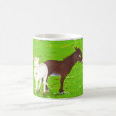 Bruine ezel en witte ezels mok (Center)