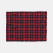 Bruine familie Tartan Pset Patroon Fleece Deken (Voorkant (Horizontaal))