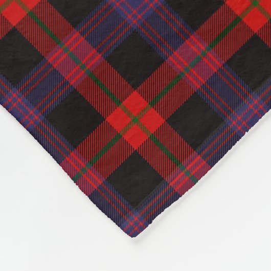 Bruine familie Tartan Pset Patroon Fleece Deken (Hoek)