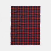 Bruine familie Tartan Pset Patroon Fleece Deken (Voorkant)