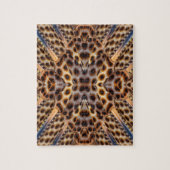 Bruine fazantveer caleidoscoop legpuzzel (Verticaal)