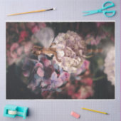 bruine fee fantasie  hydrangea couture portret  tissuepapier (Craft)