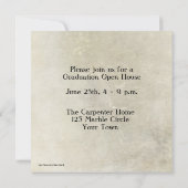 Bruine film Strip Grunge Fotokaart Uitnodiging (Achterkant)